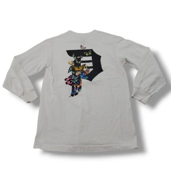 Primitive Skateboarding Shirt Size Small Long Sleeve T-Shirt Butterflies Graphic - Picture 5 of 8